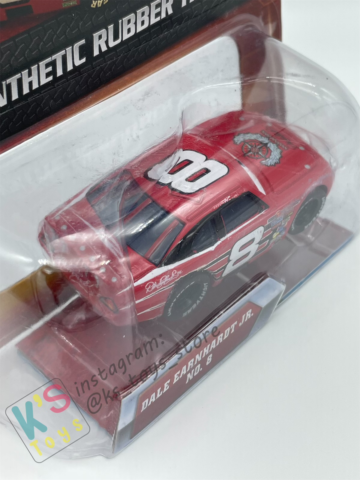 DISNEY PIXAR CARS 1:55 BY MATTEL, DALE EARNHARDT JR. NO. 8 - SYNTHETIC RUBBER TIRES SERIES - BNIP