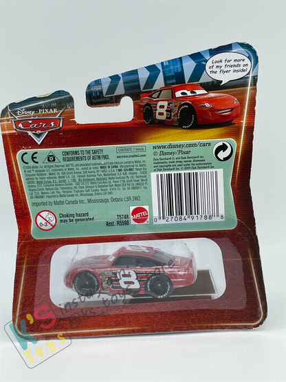 DISNEY PIXAR CARS 1:55 BY MATTEL, DALE EARNHARDT JR. NO. 8 - SYNTHETIC RUBBER TIRES SERIES - BNIP