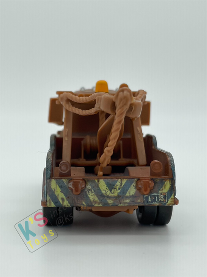 PRE-OWNED / LOOSE DISNEY PIXAR CARS - "MATER WITH OIL CAN" CHASE LENTICULAR EYES SERIES - MISSING OIL CAN - DISPLAYED CONDITION