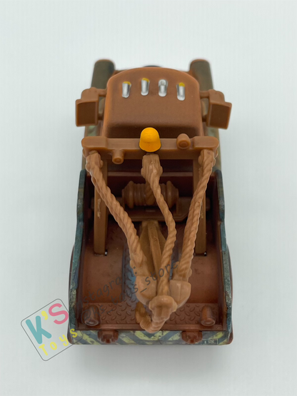 PRE-OWNED / LOOSE DISNEY PIXAR CARS - "MATER WITH OIL CAN" CHASE LENTICULAR EYES SERIES - MISSING OIL CAN - DISPLAYED CONDITION