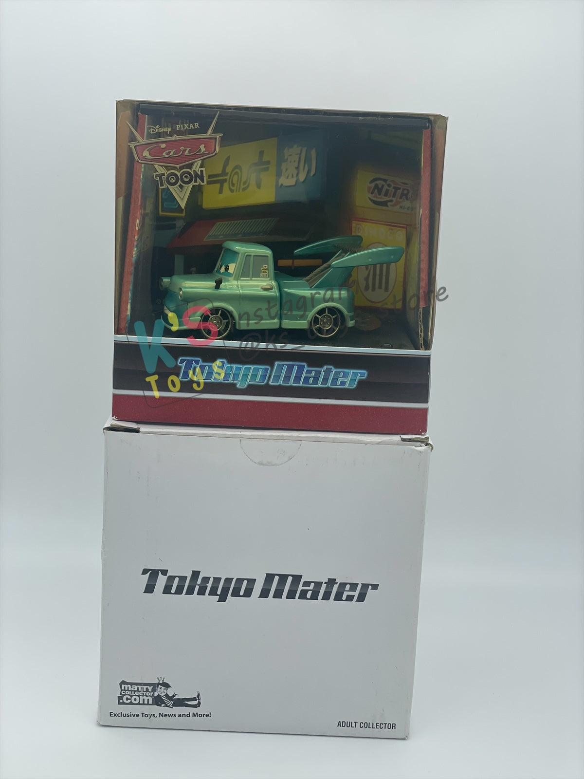 2010 Exclusive SDCC Tokyo Mater with Flames - Rare Disney Pixar Cars by MattyCollector.com - BNIB - READ DESCRIPTION!!!