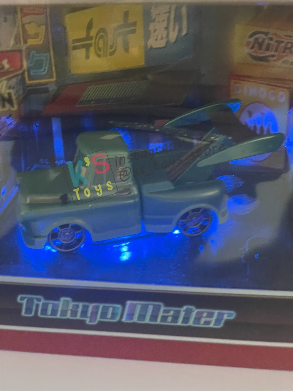2010 Exclusive SDCC Tokyo Mater with Flames - Rare Disney Pixar Cars by MattyCollector.com - BNIB - READ DESCRIPTION!!!