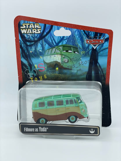 DISNEY PIXAR CARS 1:55 BY MATTEL EXCLUSIVE DISNEY PARKS "FILLMROE AS YODA" - BNIP