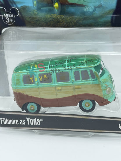 DISNEY PIXAR CARS 1:55 BY MATTEL EXCLUSIVE DISNEY PARKS "FILLMROE AS YODA" - BNIP