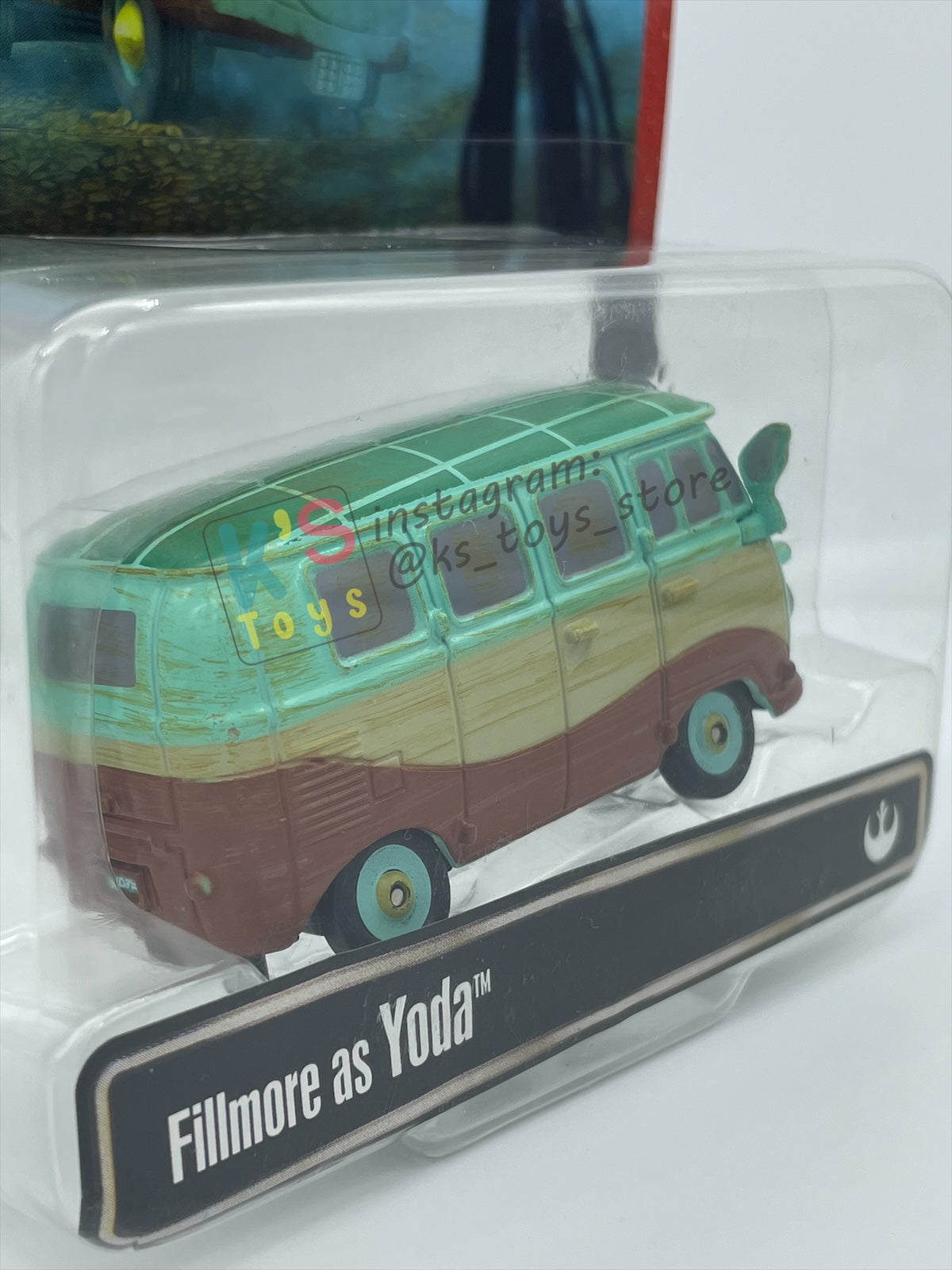 DISNEY PIXAR CARS 1:55 BY MATTEL EXCLUSIVE DISNEY PARKS "FILLMROE AS YODA" - BNIP