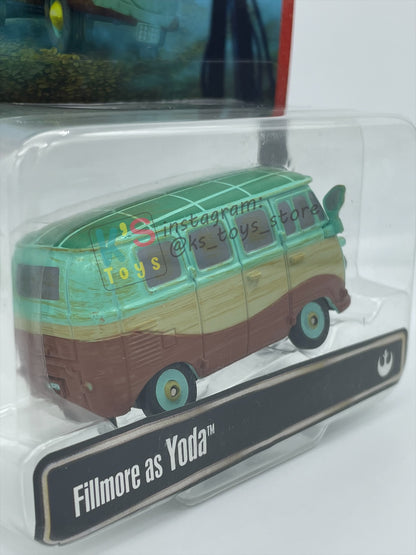 DISNEY PIXAR CARS 1:55 BY MATTEL EXCLUSIVE DISNEY PARKS "FILLMROE AS YODA" - BNIP