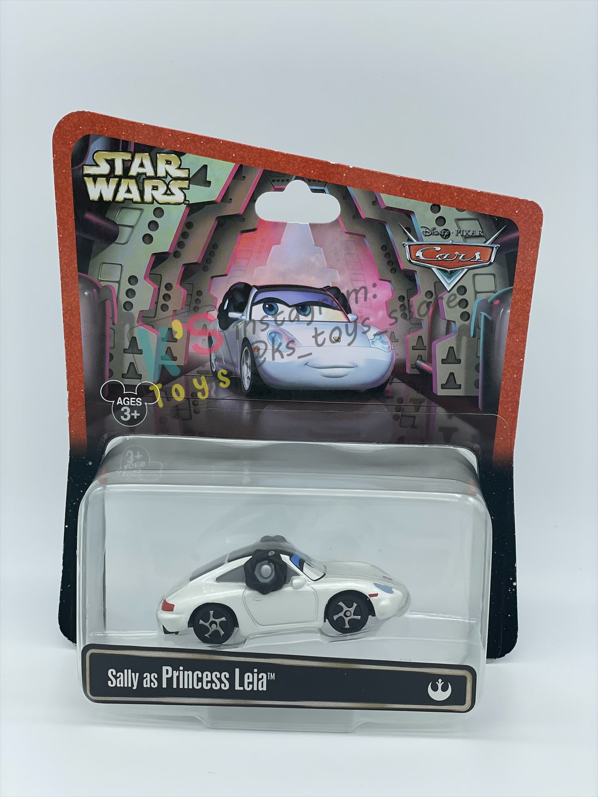 DISNEY PIXAR CARS 1:55 BY MATTEL EXCLUSIVE DISNEY PARKS "SALLY AS PRINCESS LEIA" - BNIP