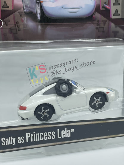 DISNEY PIXAR CARS 1:55 BY MATTEL EXCLUSIVE DISNEY PARKS "SALLY AS PRINCESS LEIA" - BNIP