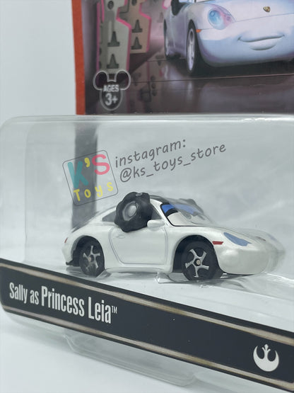 DISNEY PIXAR CARS 1:55 BY MATTEL EXCLUSIVE DISNEY PARKS "SALLY AS PRINCESS LEIA" - BNIP