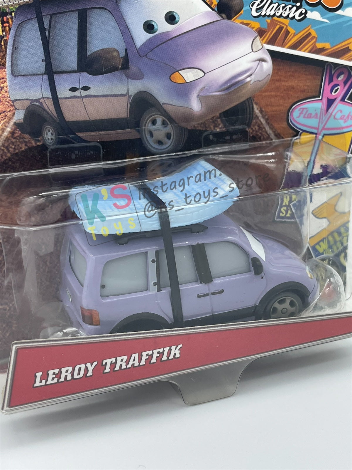 DISNEY PIXAR CARS 1:55 BY MATTEL "LEROY TRAFFIK" RADIATOR SPRINGS CLASSIC - BNIP