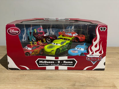 Disney Store Version of Disney Pixar Cars 1:43 - GIFT PACK "MCQUEEN O-RAMA 5-PACK GREEN TOKYO" - BNIP