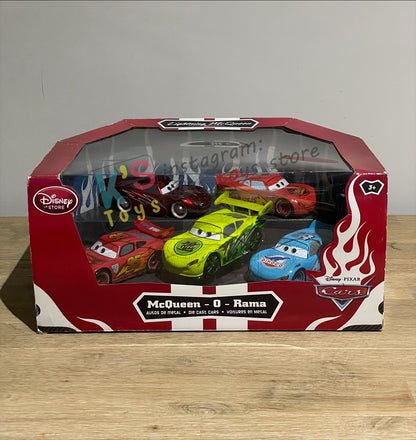 Disney Store Version of Disney Pixar Cars 1:43 - GIFT PACK "MCQUEEN O-RAMA 5-PACK GREEN TOKYO" - BNIP