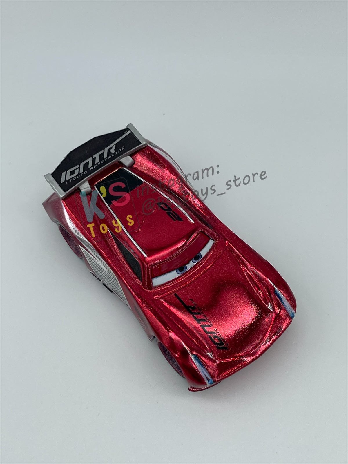 PRE-OWNED / LOOSE DISNEY PIXAR CARS - "RED RACING JACKSON STORM" RED RACING SERIES - MINT / NEAR MINT CONDITION - READ DESCRIPTION!!!!!!!!!!