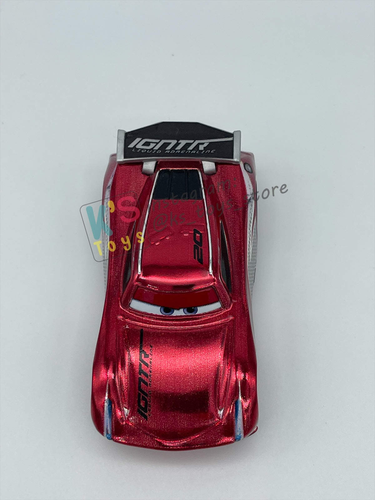 PRE-OWNED / LOOSE DISNEY PIXAR CARS - "RED RACING JACKSON STORM" RED RACING SERIES - MINT / NEAR MINT CONDITION - READ DESCRIPTION!!!!!!!!!!