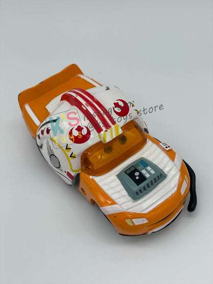 PRE-OWNED / LOOSE DISNEY PIXAR CARS BY MATTEL - "LIGHTNING MCQUEEN AS LUKE SKYWALKER" - STAR WARS SERIES - PLAYED WITH GOOD CONDITION - READ DESCRIPTION!!!!!!!!!!!