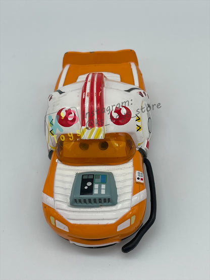 PRE-OWNED / LOOSE DISNEY PIXAR CARS BY MATTEL - "LIGHTNING MCQUEEN AS LUKE SKYWALKER" - STAR WARS SERIES - PLAYED WITH GOOD CONDITION - READ DESCRIPTION!!!!!!!!!!!