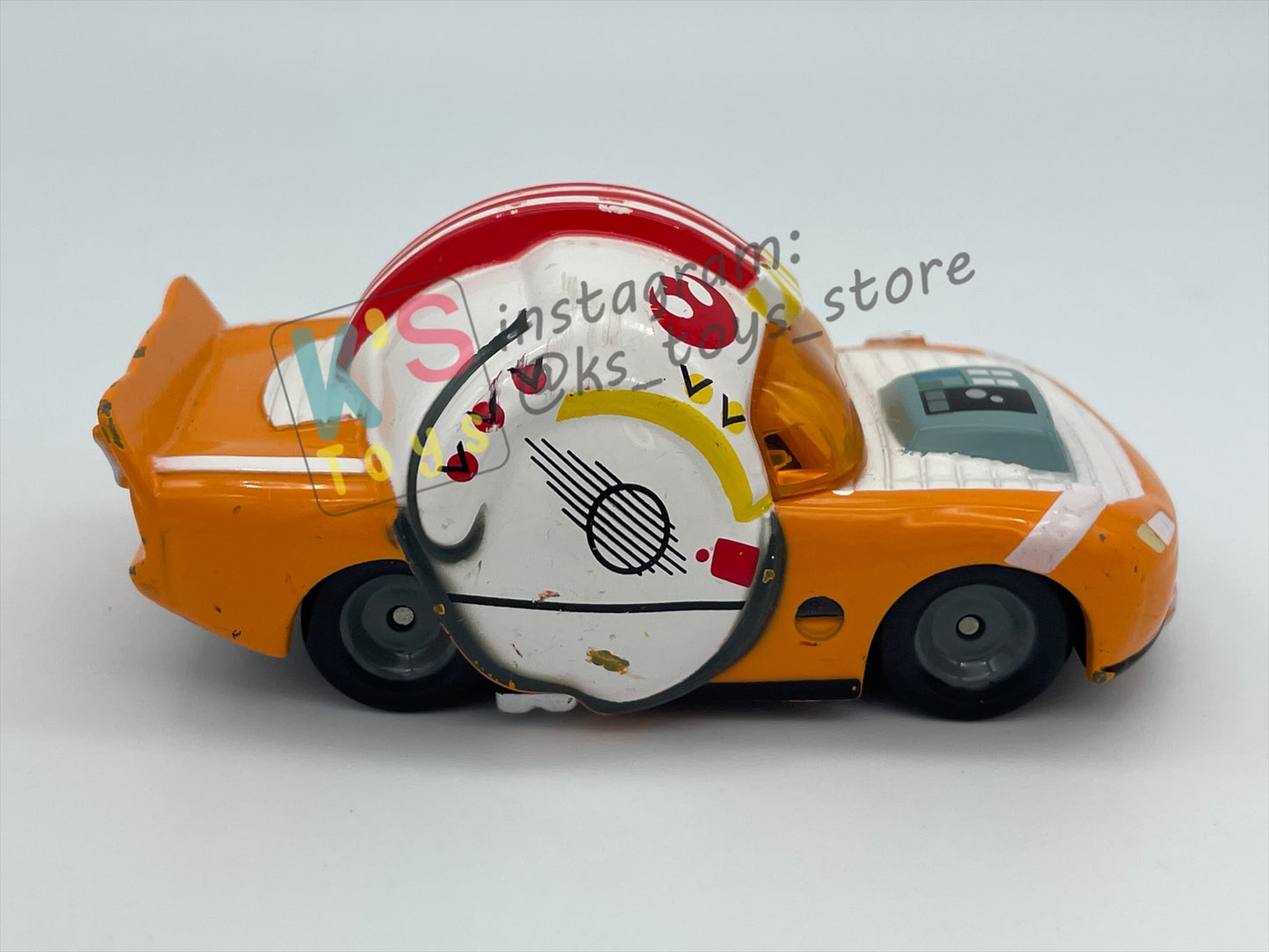 PRE-OWNED / LOOSE DISNEY PIXAR CARS BY MATTEL - "LIGHTNING MCQUEEN AS LUKE SKYWALKER" - STAR WARS SERIES - PLAYED WITH GOOD CONDITION - READ DESCRIPTION!!!!!!!!!!!