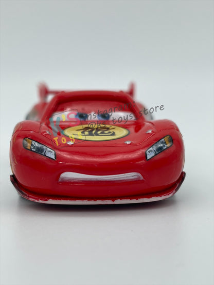 PRE-OWNED / LOOSE DISNEY PIXAR CARS BY MATTEL - "DRAGON LIGHTNING MCQUEEN WITH OIL STAINS" - TOKYO MATER SERIES - PLAYED WITH CONDITION - READ DESCRIPTION!!!!!!!!!!!