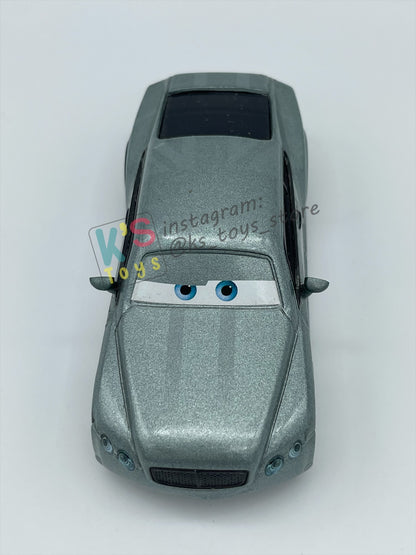 PRE-OWNED / LOOSE DISNEY PIXAR CARS - "PRINCE WHEELIAM" CARS 2 SERIES - MINT / NEAR MINT CONDITION - READ DESCRIPTION!!!!!!!!!!