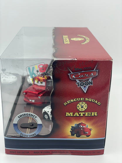 DISNEY PIXAR CARS 1:55 BY MATTEL - EXCLUSIVE SDCC 2009 CARS TOON RESCUE SQUAD MATER 3-PACK GIFT SET "RESCUE SQUAD MATER, DALMATIAN MIA AND DALMATIAN TIA" - BNIB