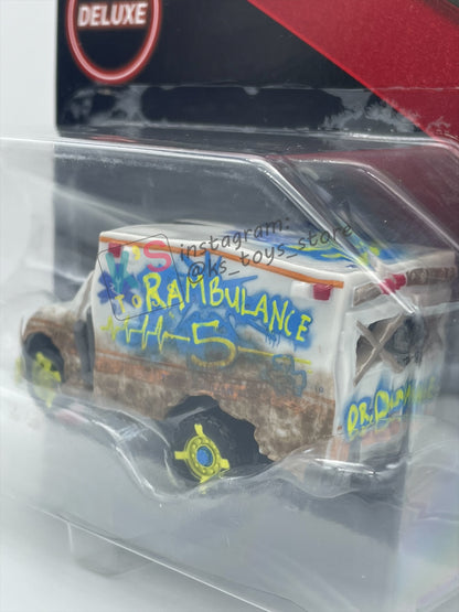 DELUXE DISNEY PIXAR CARS BY MATTEL - DR DAMAGE - CARS 3 SERIES - BNIP - READ DESCRIPTION!!!!