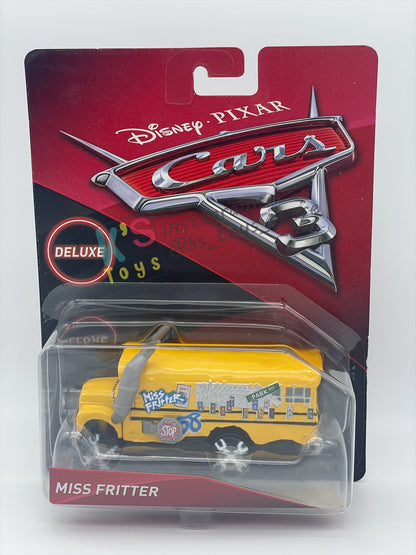 DELUXE DISNEY PIXAR CARS BY MATTEL - MISS FRITTER - CARS 3 SERIES - BNIP - READ DESCRIPTION!!!!
