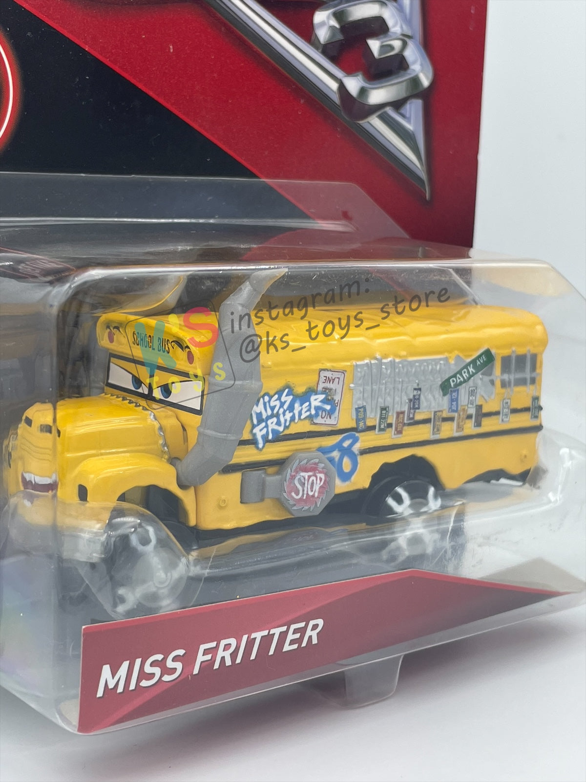DELUXE DISNEY PIXAR CARS BY MATTEL - MISS FRITTER - CARS 3 SERIES - BNIP - READ DESCRIPTION!!!!