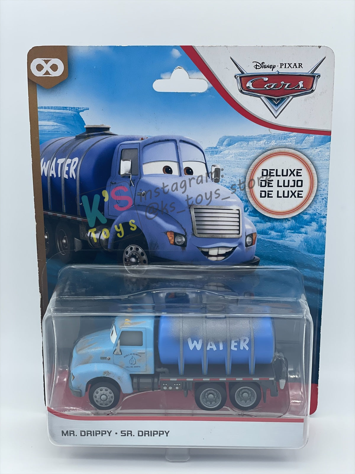 DELUXE DISNEY PIXAR CARS BY MATTEL, "MR. DRIPPY" THUNDER HOLLOWS SERIES - BNIP