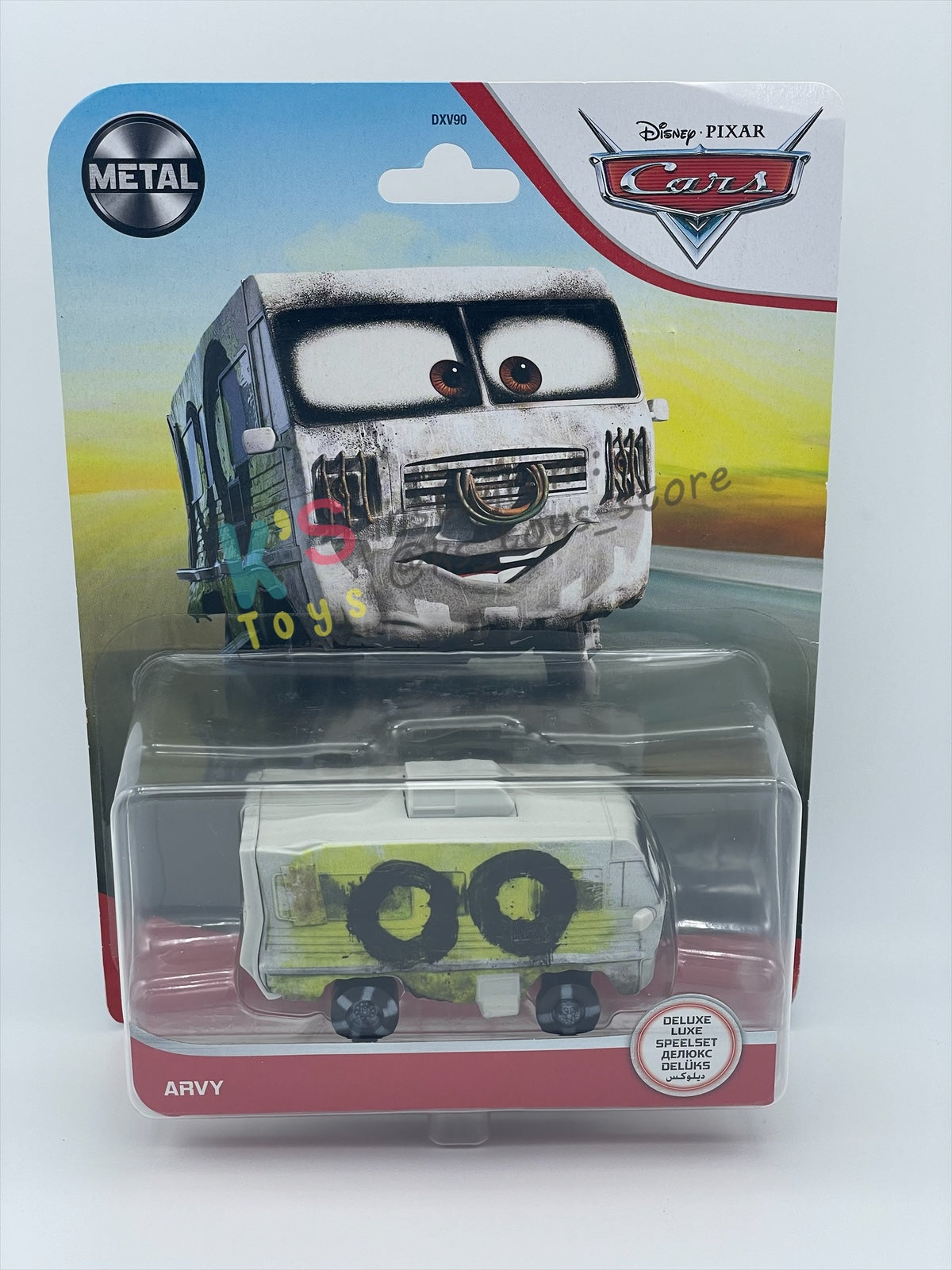 DELUXE DISNEY PIXAR CARS BY MATTEL, "ARVY" CARS 3 THUNDER HOLLOWS, METAL SERIES - BNIP