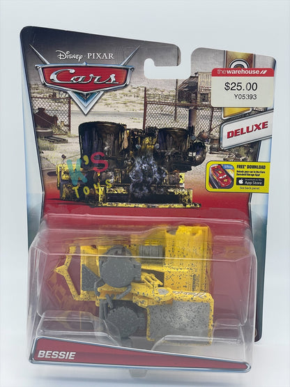 DELUXE DISNEY PIXAR CARS BY MATTEL, "BESSIE" SHERIFF'S IMPOUND LOT SERIES - BNIP