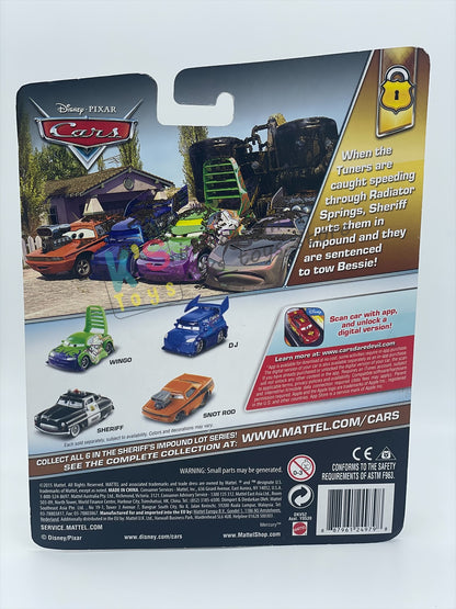 DELUXE DISNEY PIXAR CARS BY MATTEL, "BESSIE" SHERIFF'S IMPOUND LOT SERIES - BNIP