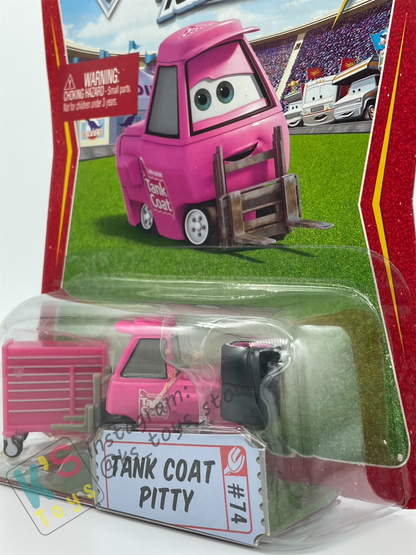 DISNEY PIXAR CARS BY MATTEL, TANK COAT PITTY - RACE ORAMA - BNIP