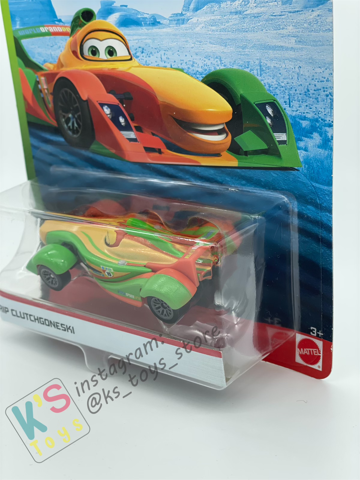 DISNEY PIXAR CARS BY MATTEL, RIP CLUTCHGONESKI - WGP - BNIP