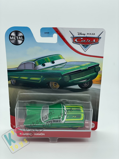 DISNEY PIXAR CARS BY MATTEL, RAMONE (GREEN) - BNIP