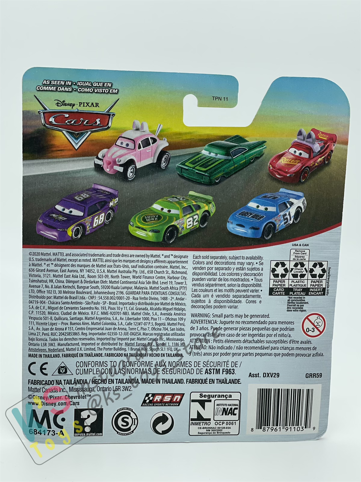 DISNEY PIXAR CARS BY MATTEL, RAMONE (GREEN) - BNIP