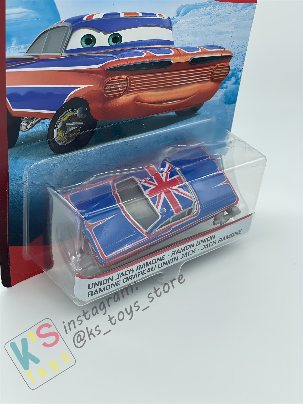 DISNEY PIXAR CARS BY MATTEL, UNION JACK RAMONE - LONDON CHASE - BNIP