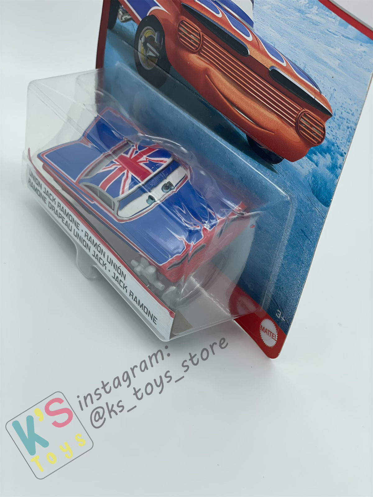 DISNEY PIXAR CARS BY MATTEL, UNION JACK RAMONE - LONDON CHASE - BNIP