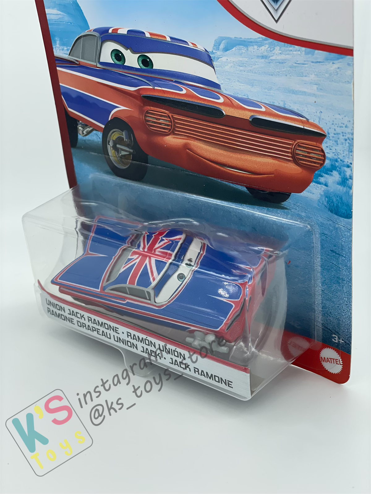 DISNEY PIXAR CARS BY MATTEL, UNION JACK RAMONE - LONDON CHASE - BNIP
