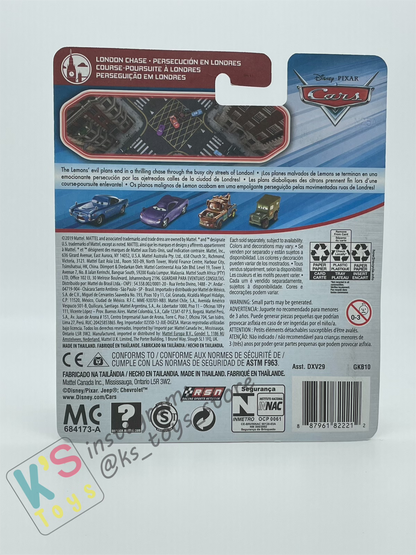 DISNEY PIXAR CARS BY MATTEL, UNION JACK RAMONE - LONDON CHASE - BNIP