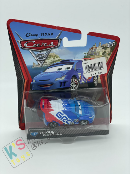 DISNEY PIXAR CARS BY MATTEL, RAOUL CAROULE - CARS 2 - BNIP