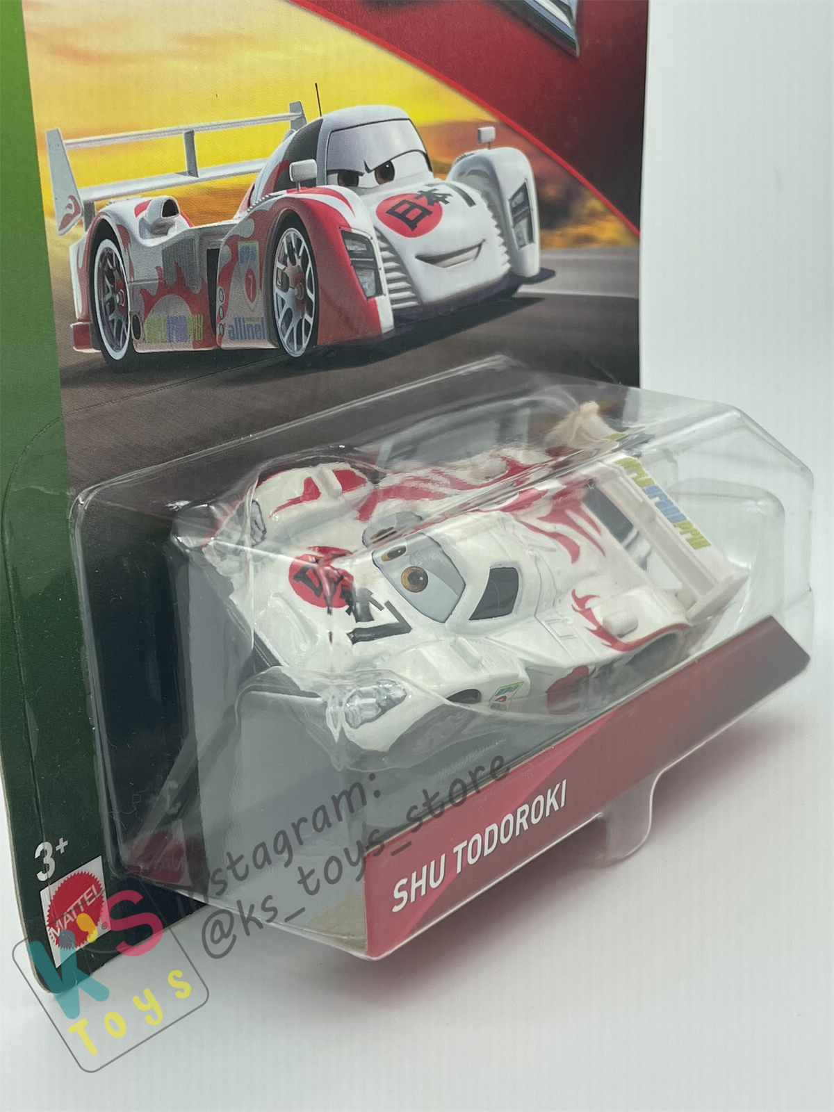 DISNEY PIXAR CARS BY MATTEL, WORLD GRAND PRIX SHU TODOROKI - BNIP