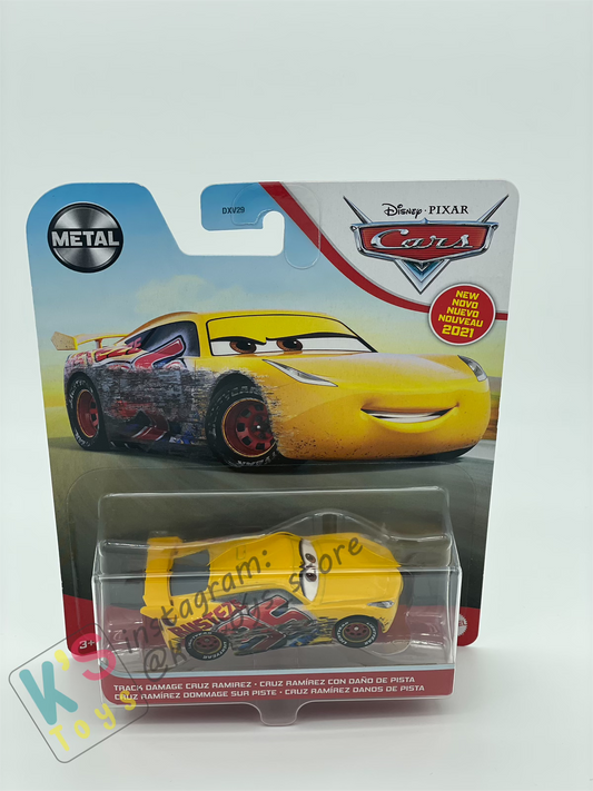 DISNEY PIXAR CARS BY MATTEL, TRACK DAMAGE CRUZ RAMIREZ - BNIP