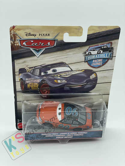 DISNEY PIXAR CARS BY MATTEL,PONCHY WIPEOUT - THOMASVILLE SERIES - BNIP