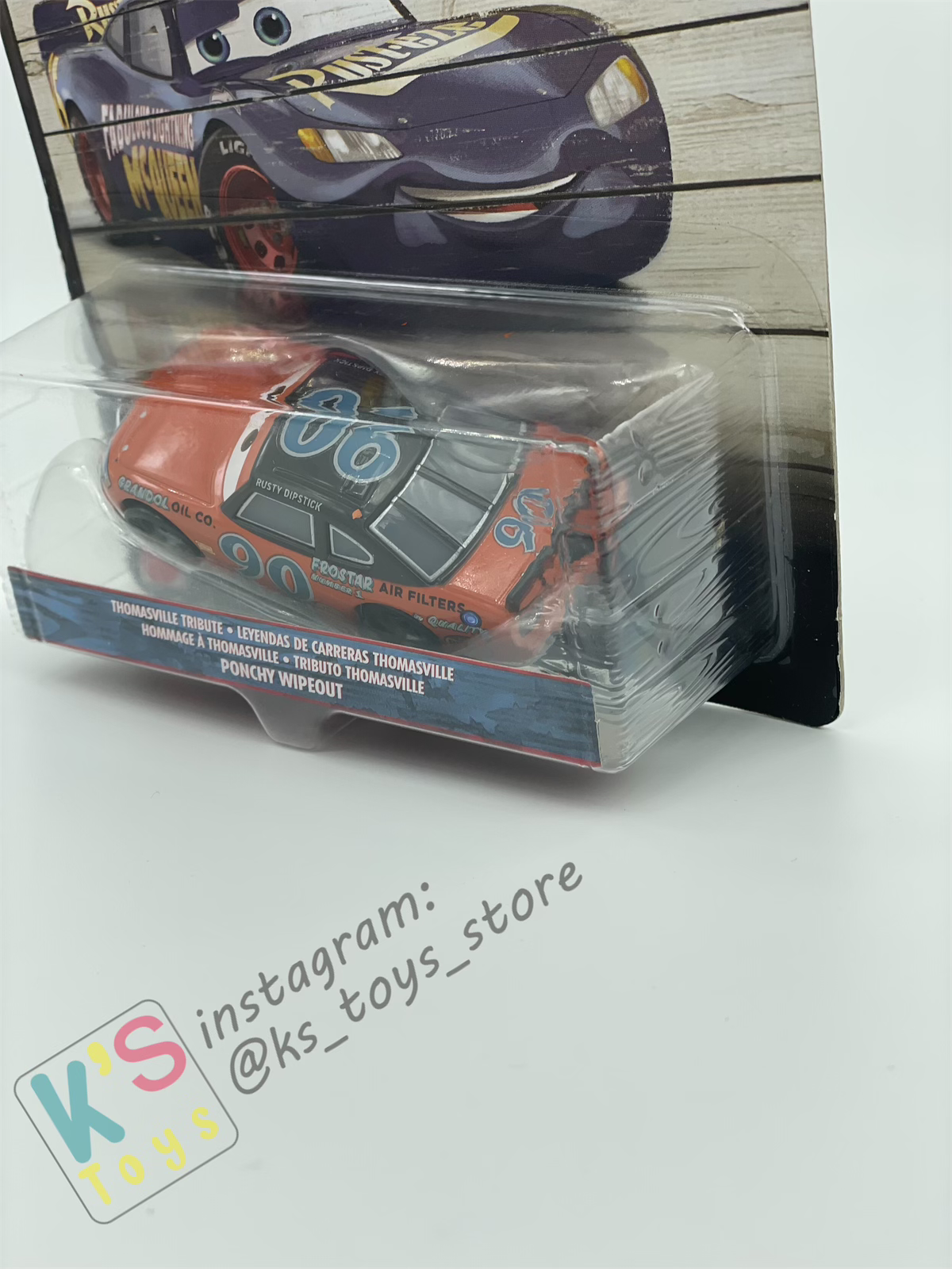 DISNEY PIXAR CARS BY MATTEL,PONCHY WIPEOUT - THOMASVILLE SERIES - BNIP