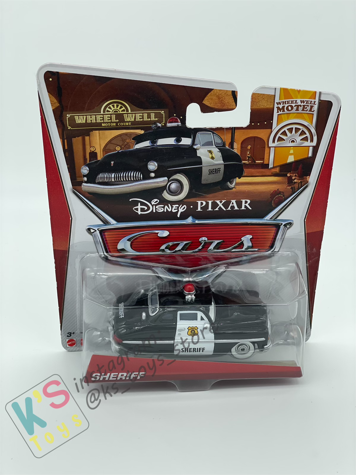 DISNEY PIXAR CARS BY MATTEL, SHERIFF - WHEEL WELL MOTEL - BNIP