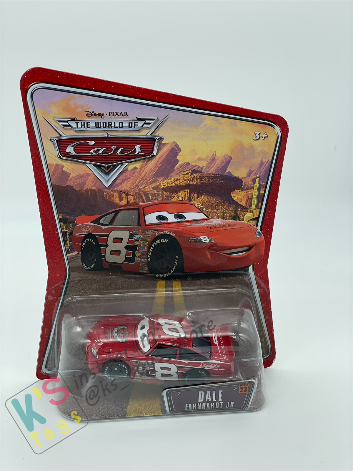 DISNEY PIXAR CARS BY MATTEL, THE WORLD OF CARS SERIES - DALE EARNHARDT JR - BNIP