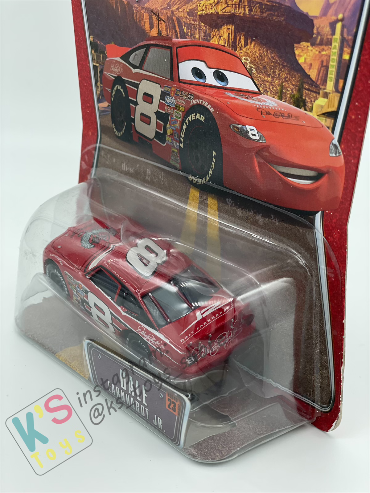 DISNEY PIXAR CARS BY MATTEL, THE WORLD OF CARS SERIES - DALE EARNHARDT JR - BNIP