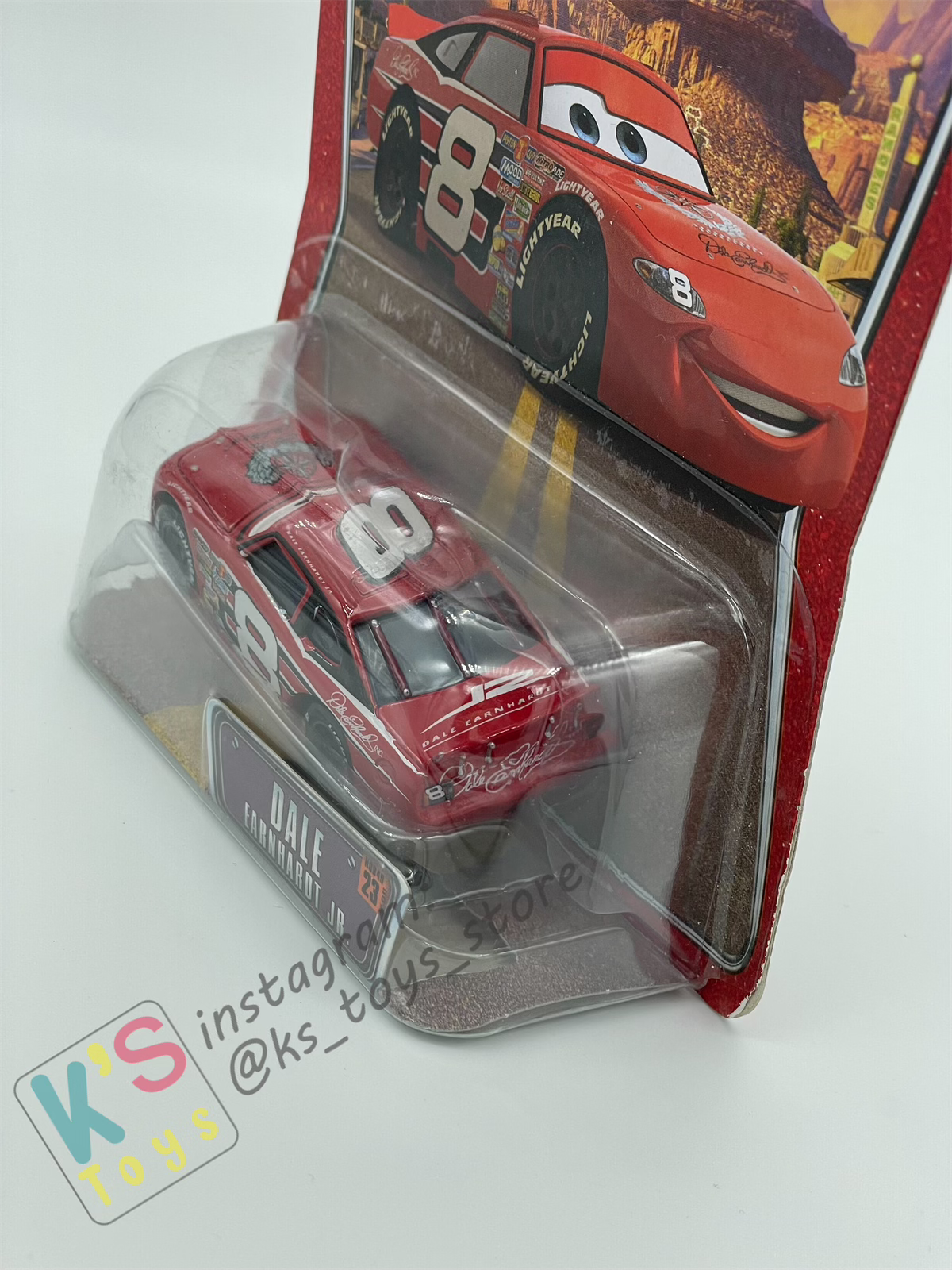 DISNEY PIXAR CARS BY MATTEL, THE WORLD OF CARS SERIES - DALE EARNHARDT JR - BNIP