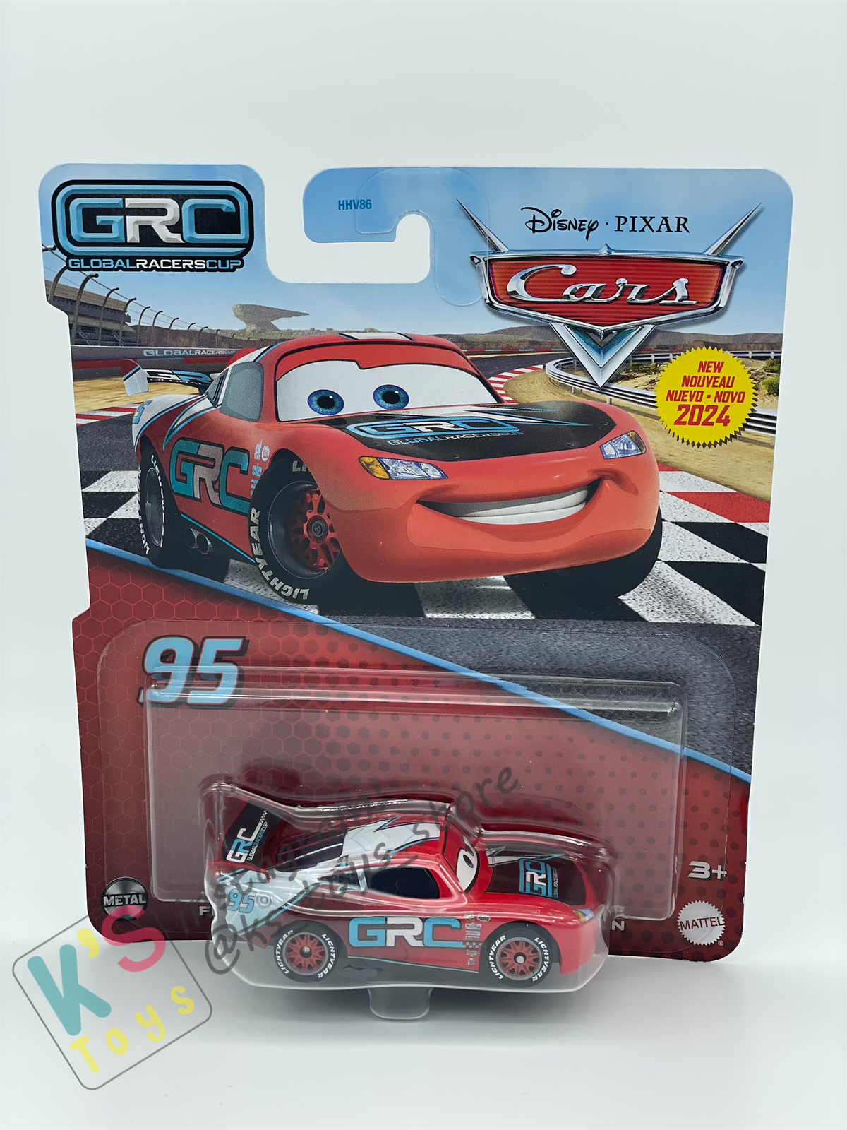 Disney Pixar Cars by MATTEL, NEW RELEASE - LIGHTNING MCQUEEN GRC SERIES - Case H 2024 - BNIP