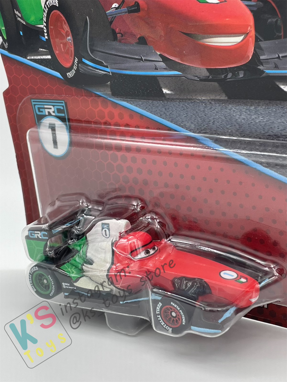 Disney Pixar Cars by MATTEL, NEW RELEASE - FRANCESCO BERNOULLI GRC SERIES - Case H 2024 - BNIP